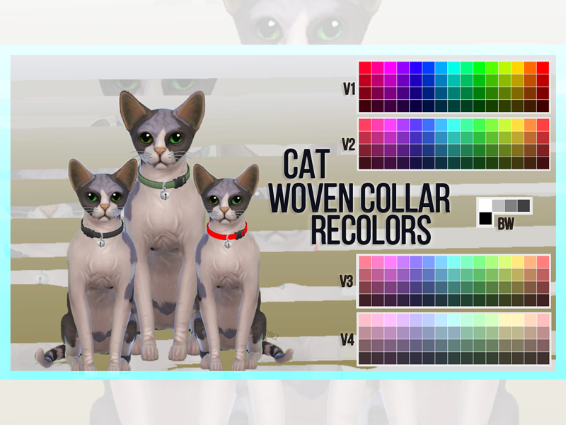 25+ Best SIMS 4 Pets CC Pack for Gamers in 2025 9 Cat Woven Collar