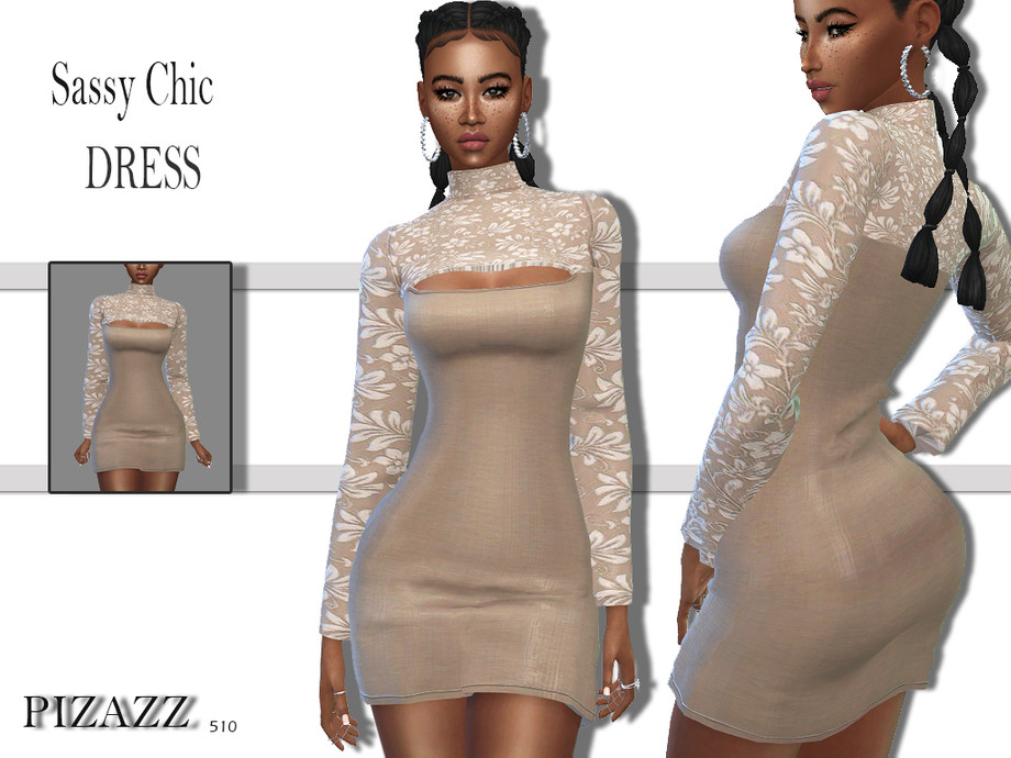 60+ Ultimate SIMS 4 Clothes CC Pack For Gamers in 2025 42 SIMS 4 SASSY CHIC DRESS BY PIZAZZ