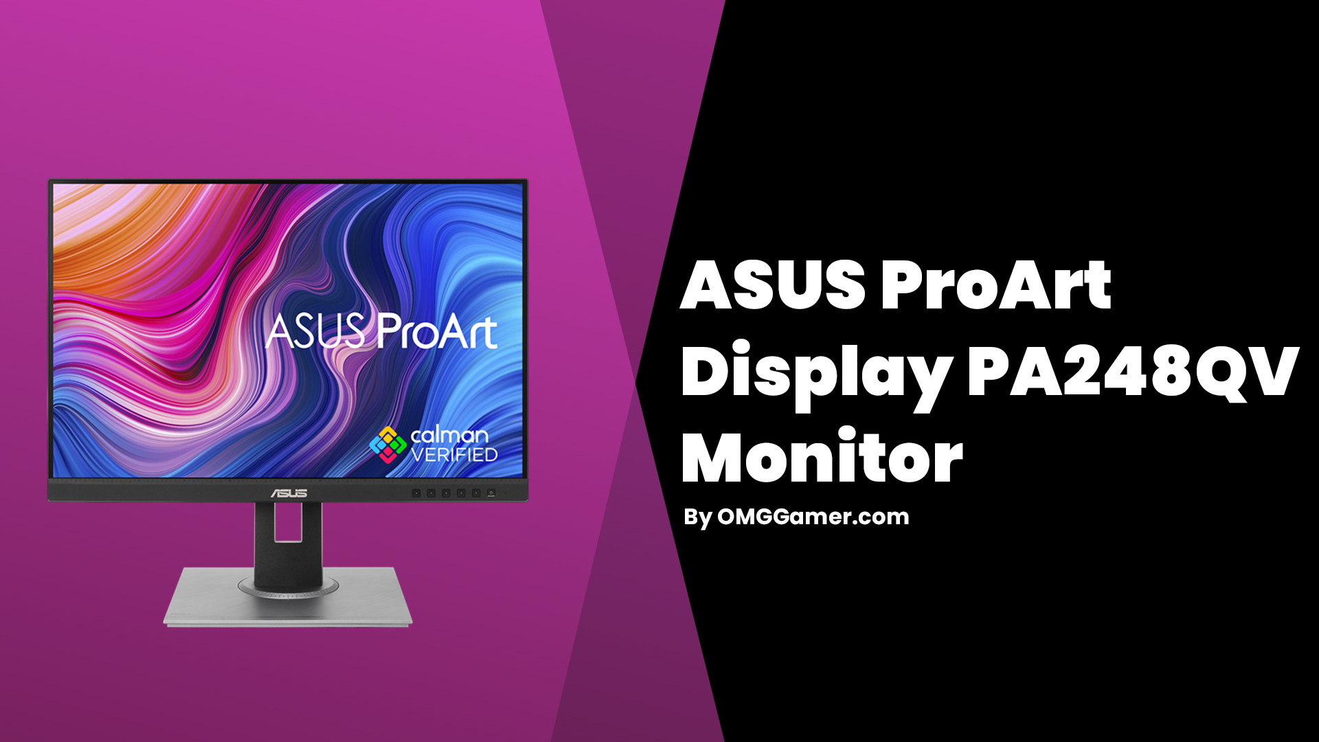 ASUS ProArt Display PA248QV Monitor: Vertical Monitor for Gaming PC ASUS ProArt Display PA248QV Monitor: Vertical Monitor for Gaming PC