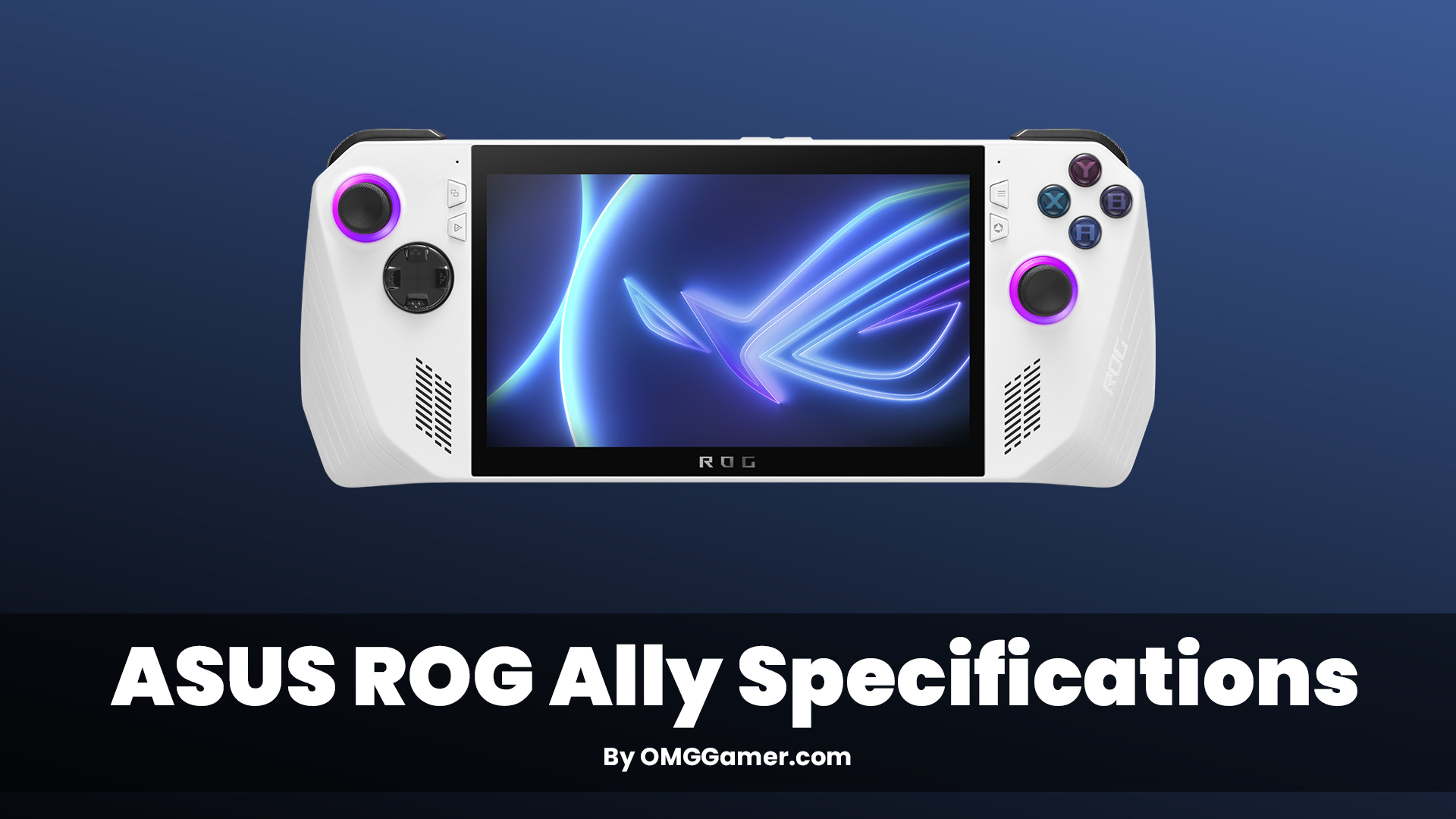 ASUS ROG Ally Specifications ASUS ROG Ally Specifications