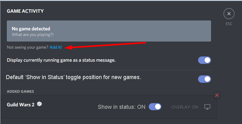 Add Discord Activity Add Discord Activity