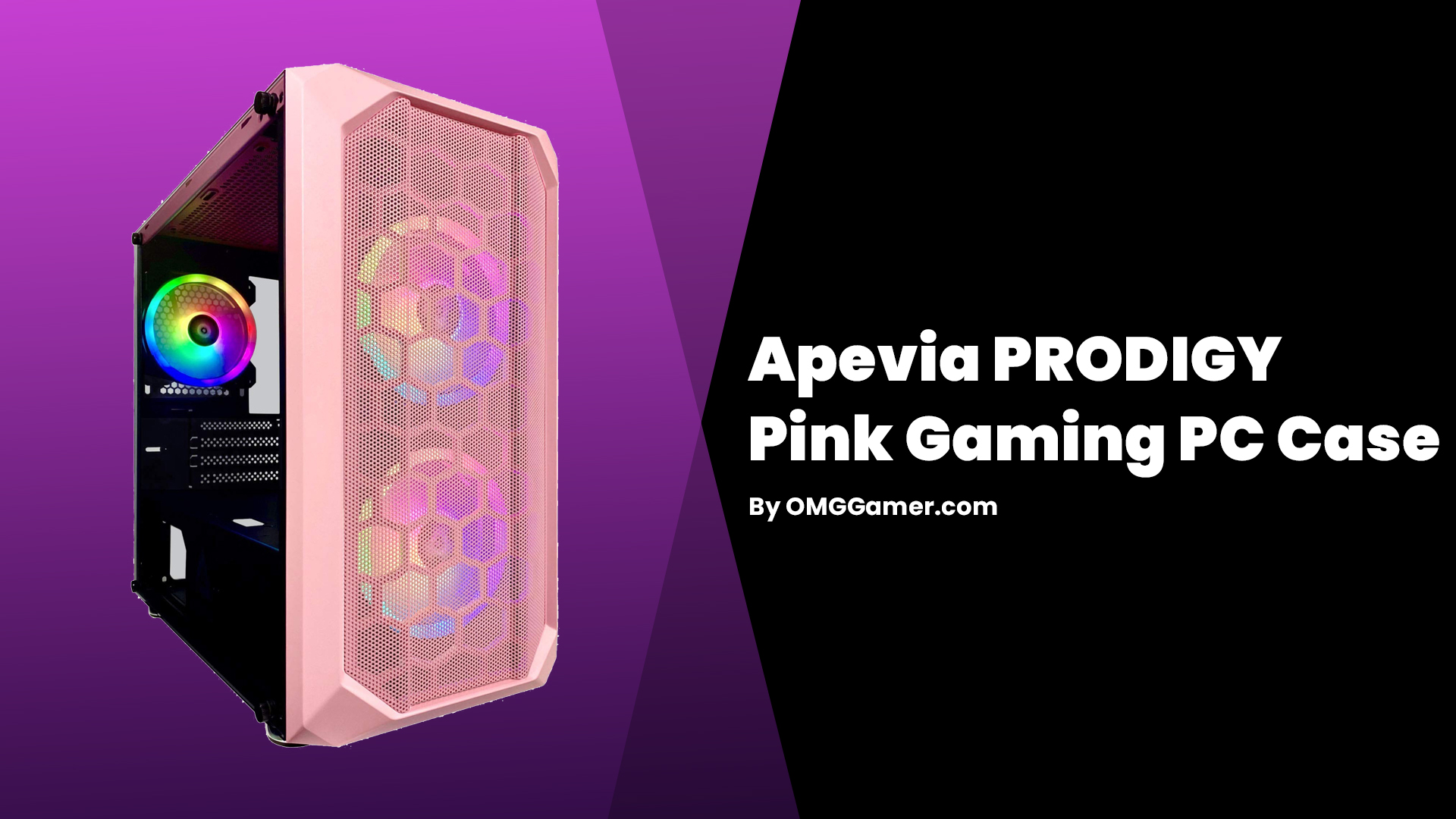 Apevia PRODIGY Pink Gaming PC Case Apevia PRODIGY Pink Gaming PC Case