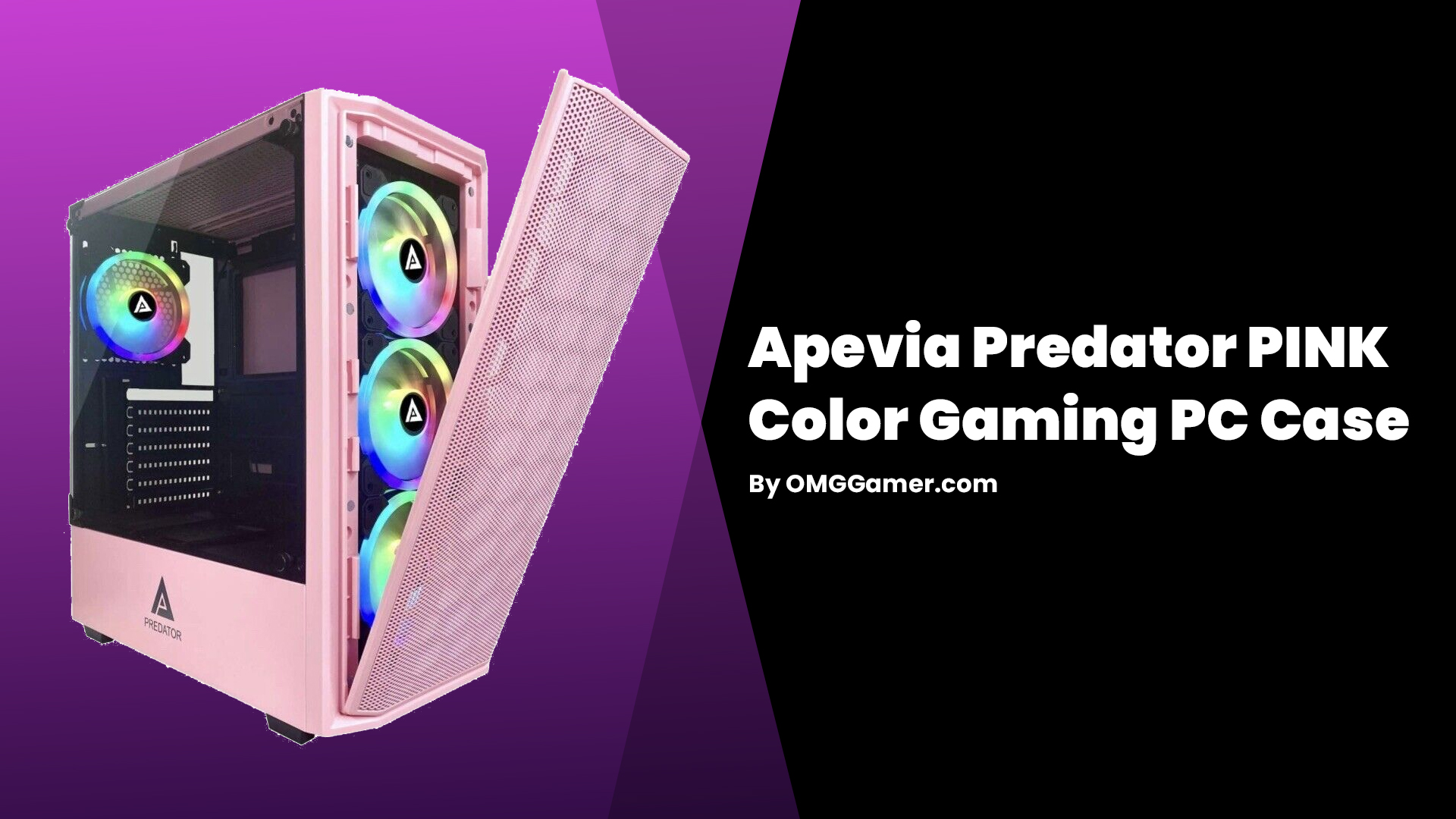Apevia Predator PINK Color Gaming PC Case Apevia Predator PINK Color Gaming PC Case