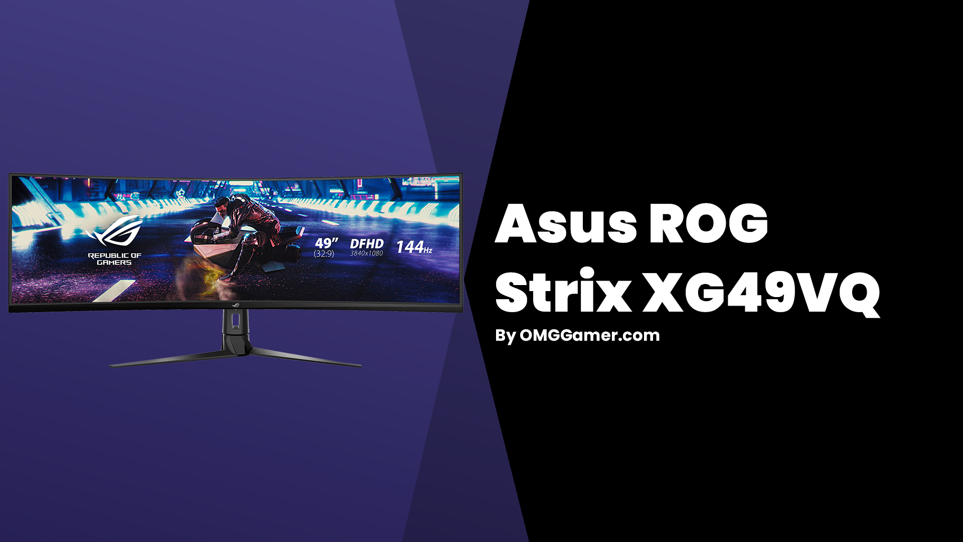 Asus ROG Strix XG49VQ gaming monitor Asus ROG Strix XG49VQ gaming monitor