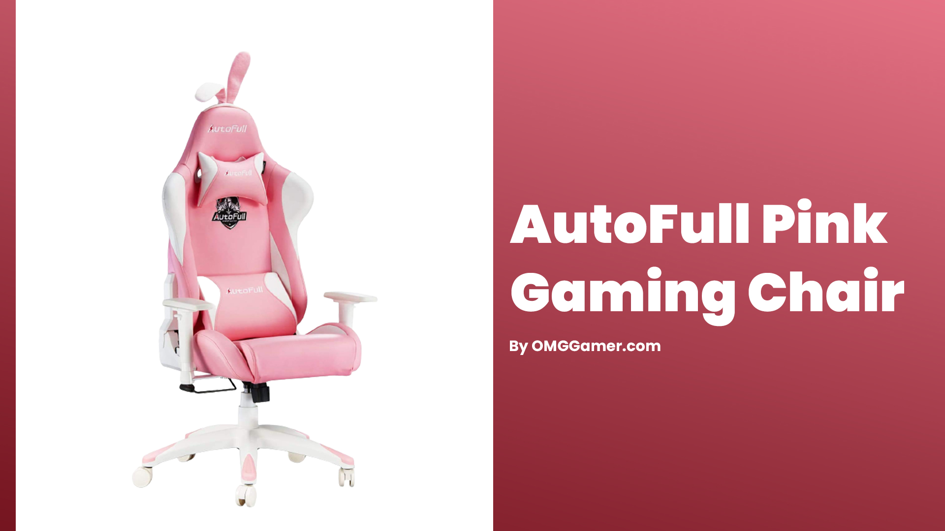 AutoFull Pink Gaming Chair AutoFull Pink Gaming Chair