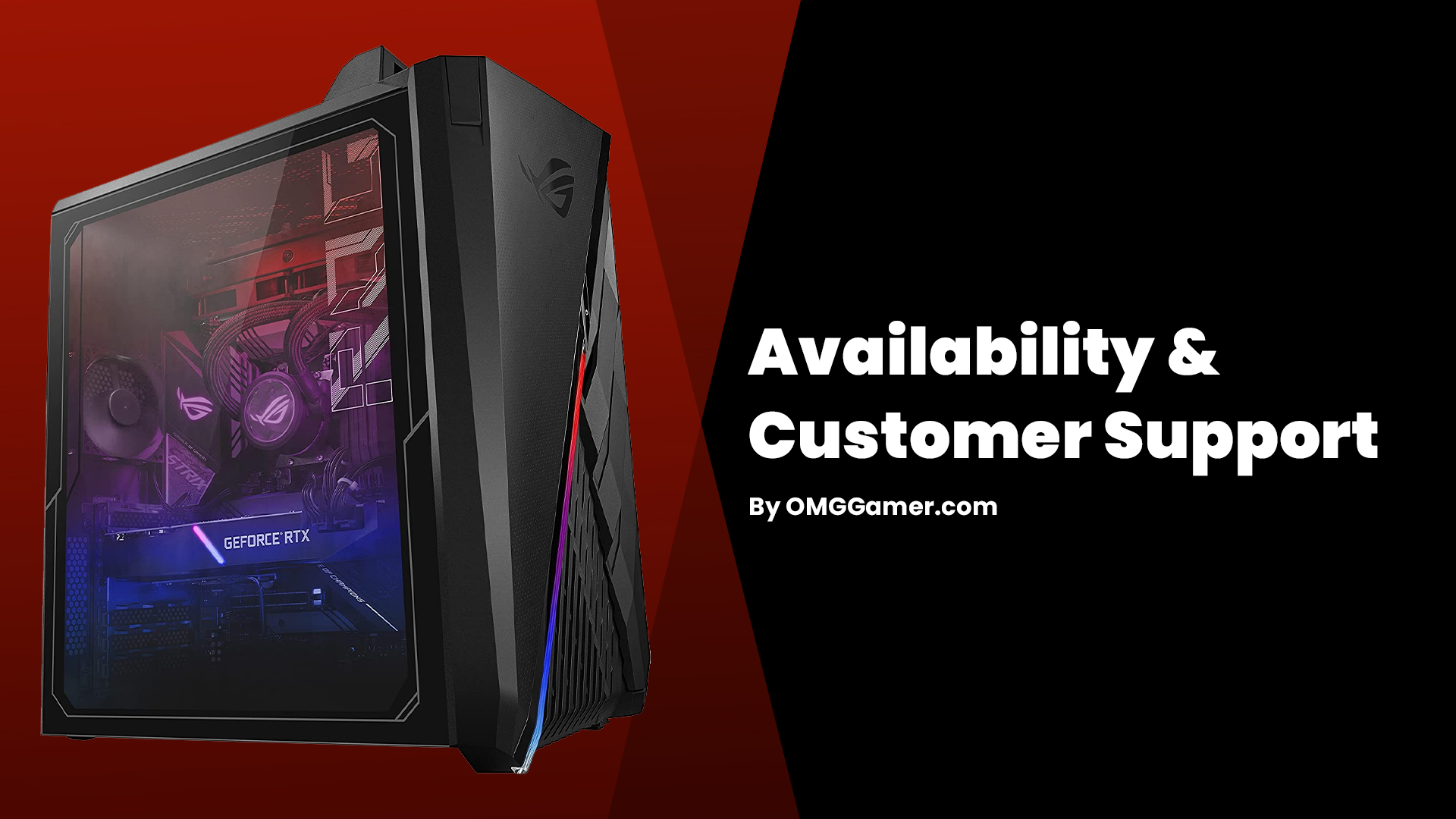 Availability & Customer Support Availability & Customer Support