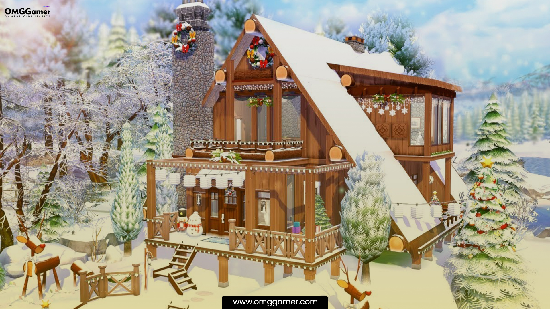 Christmas Cabin House: SIMS 4 House Ideas Christmas Cabin House: SIMS 4 House Ideas