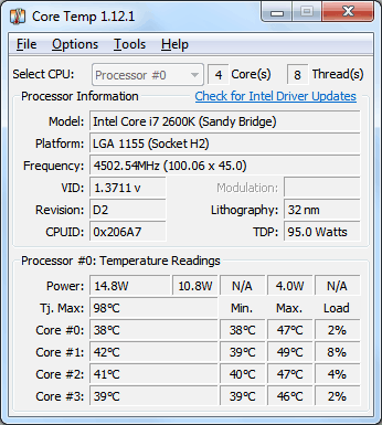 Core Temp Core Temp