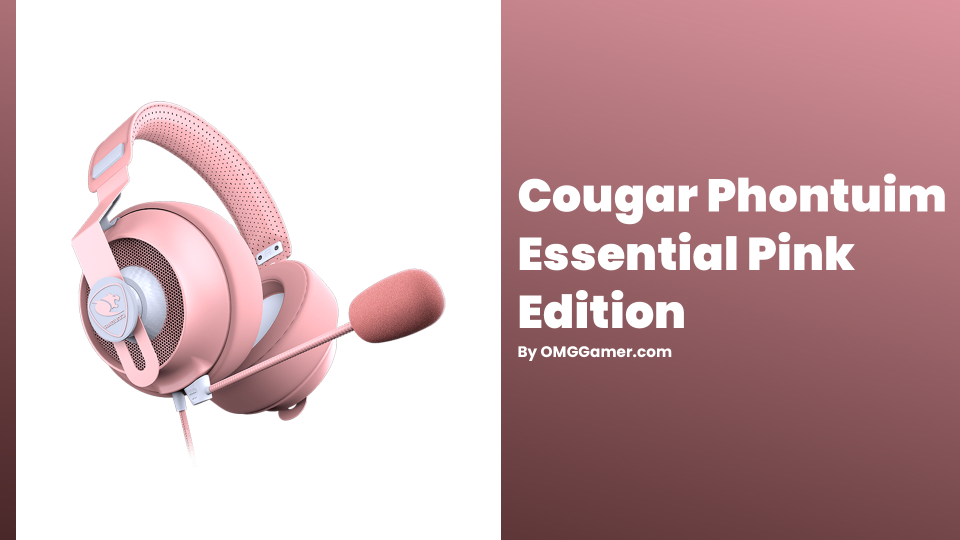 Cougar Phontuim Essential Pink Edition Gamer Girl Headset Cougar Phontuim Essential Pink Edition Gamer Girl Headset