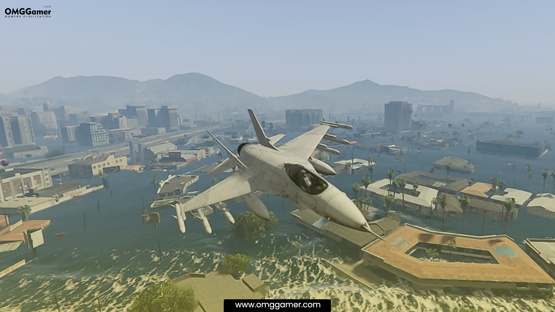 Create an underwater megalopolis by triggering a tsunami Create an underwater megalopolis by triggering a tsunami