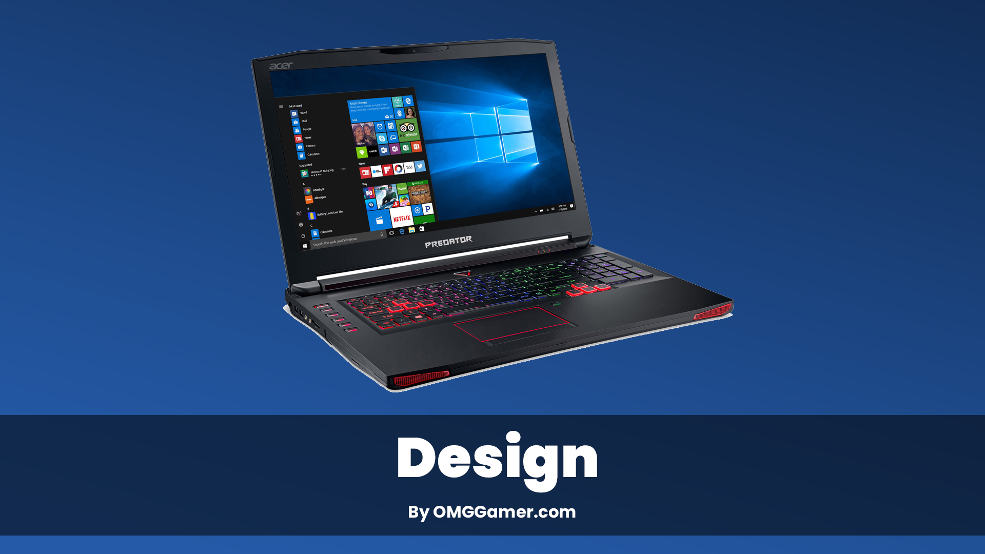 Acer Predator 17 G9-793 Design Acer Predator 17 G9-793 Design