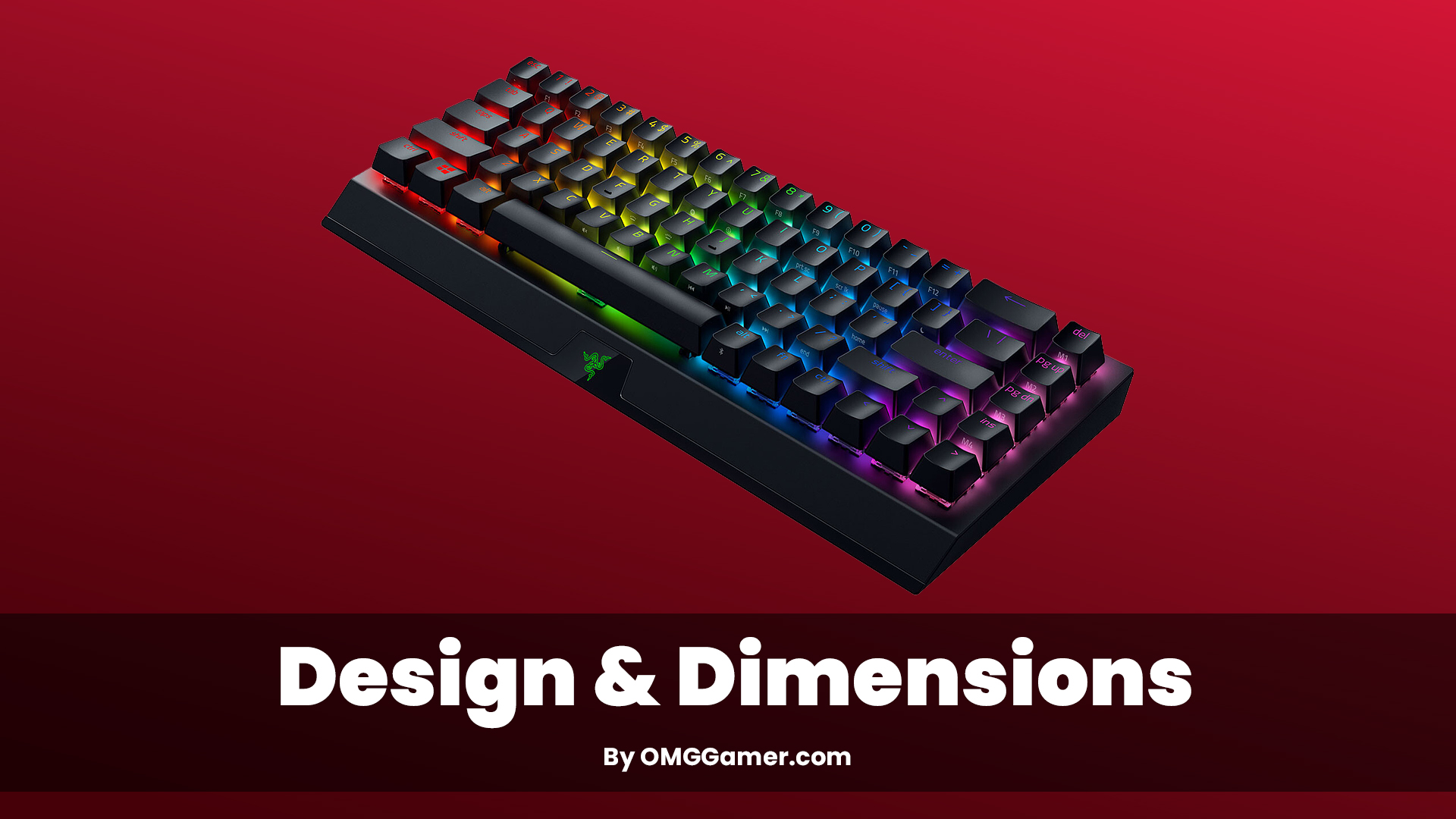 Razer BlackWidow v4 Pro Keyboard Design & Dimensions Razer BlackWidow v4 Pro Keyboard Design & Dimensions