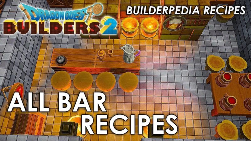 Dragon Quest Builders 2 Recipes bar Dragon Quest Builders 2 Recipes bar