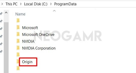 Fix Origin Data Folder Fix Origin Data Folder
