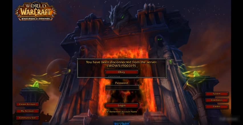 Fix WOW51900319 Error About Error Fix WOW51900319 Error About Error