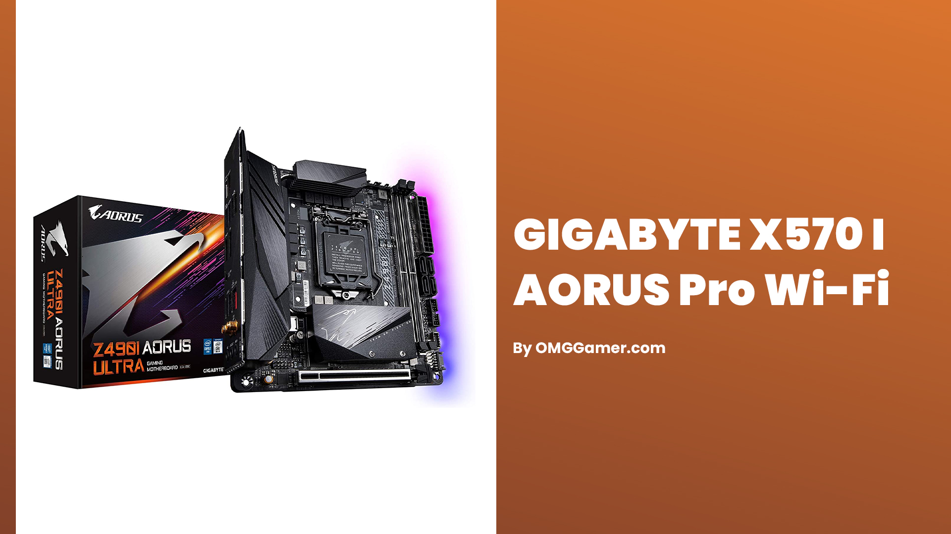 GIGABYTE X570 I AORUS Pro Wi-Fi: Mini ITX Motherboard GIGABYTE X570 I AORUS Pro Wi-Fi: Mini ITX Motherboard