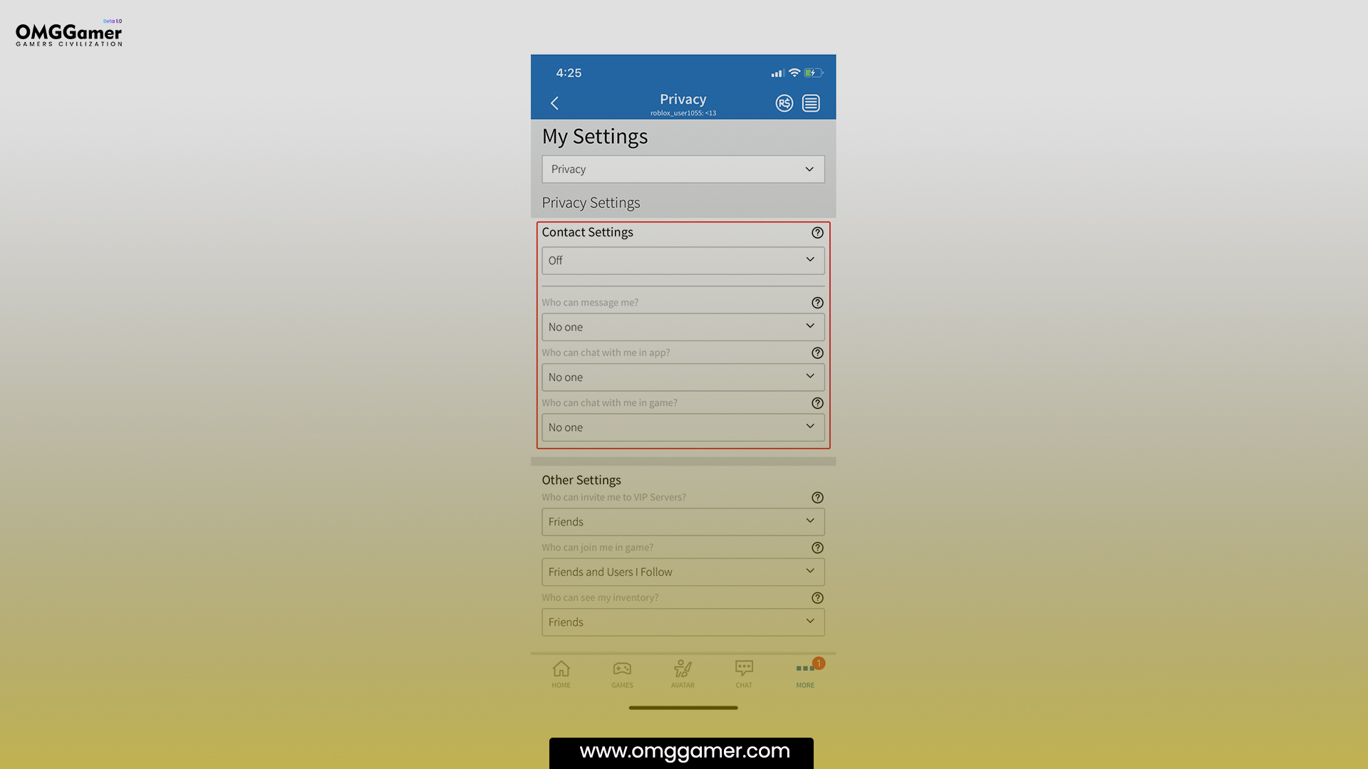 Go To Account Settings Go To Account Settings