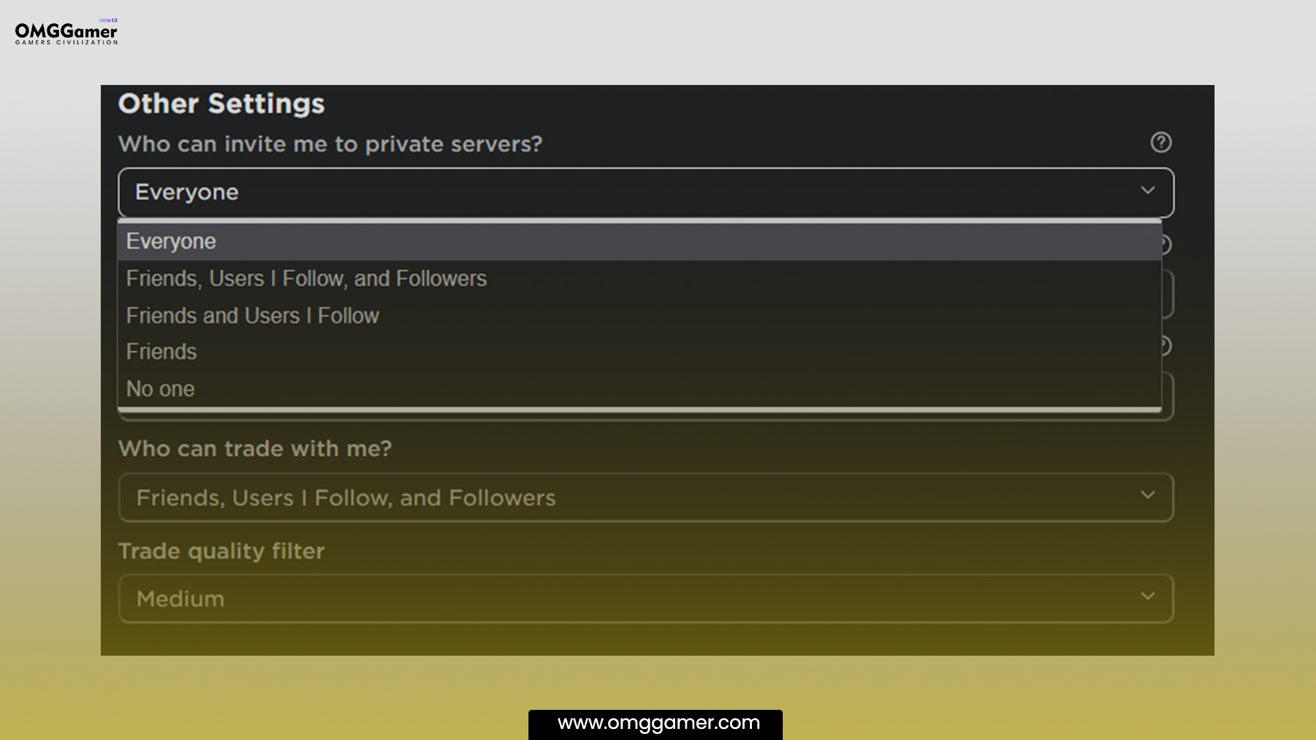 Go To Privacy Settings Go To Privacy Settings