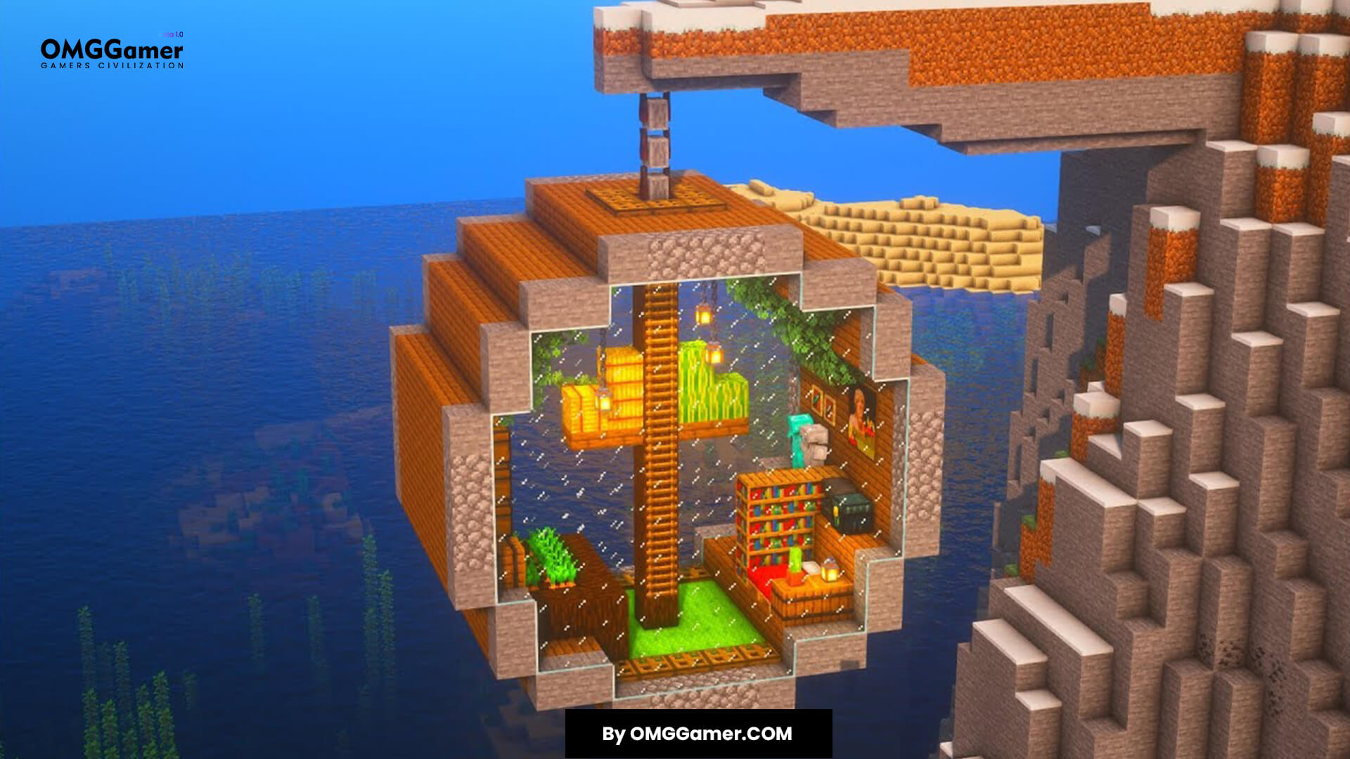 Hanging Minecraft House Hanging Minecraft House