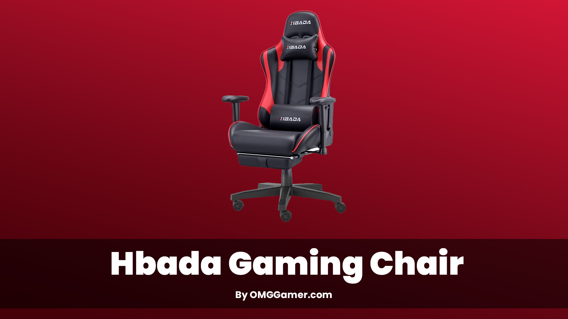Hbada: Red and Black Gaming Chair Hbada: Red and Black Gaming Chair