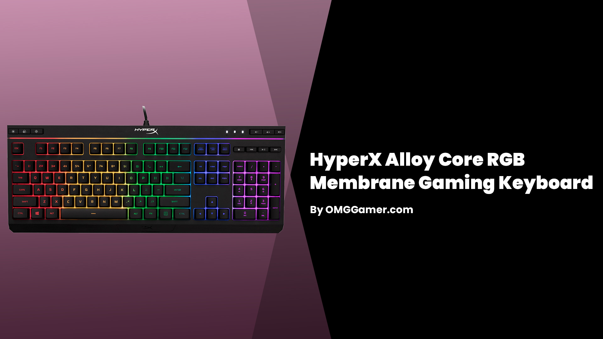 HyperX Alloy Core RGB Membrane: Membrane Keyboard Gaming HyperX Alloy Core RGB Membrane: Membrane Keyboard Gaming