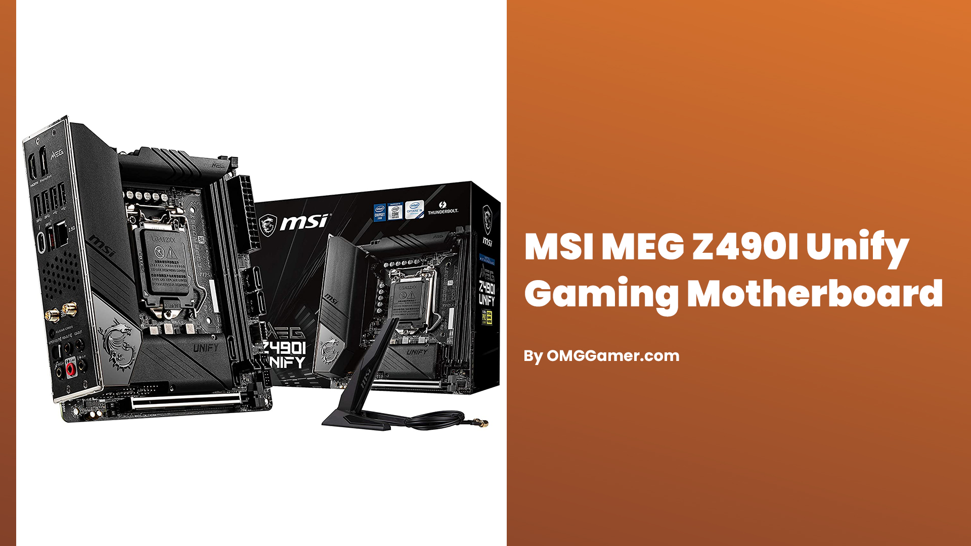 MSI MEG Z490I Unify: Mini ITX Motherboard MSI MEG Z490I Unify: Mini ITX Motherboard