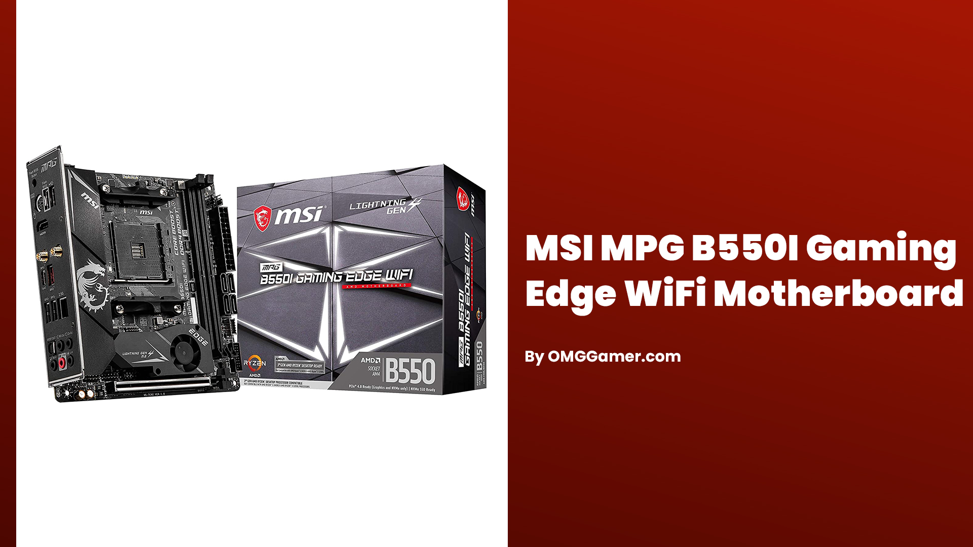 MSI MPG B550I Gaming Edge WiFi Motherboard: Mini ITX Motherboard MSI MPG B550I Gaming Edge WiFi Motherboard: Mini ITX Motherboard