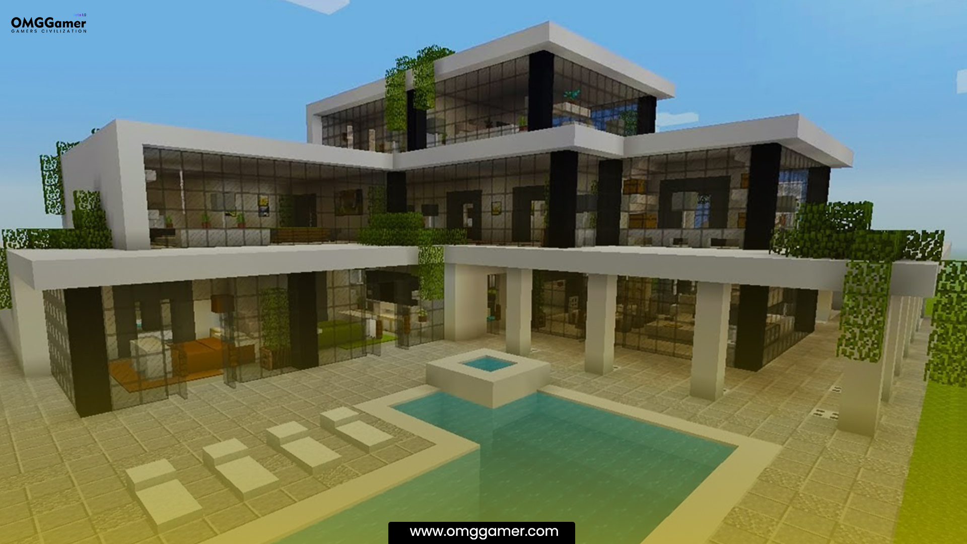 Minecraft Contemporary mansion Minecraft Contemporary mansion