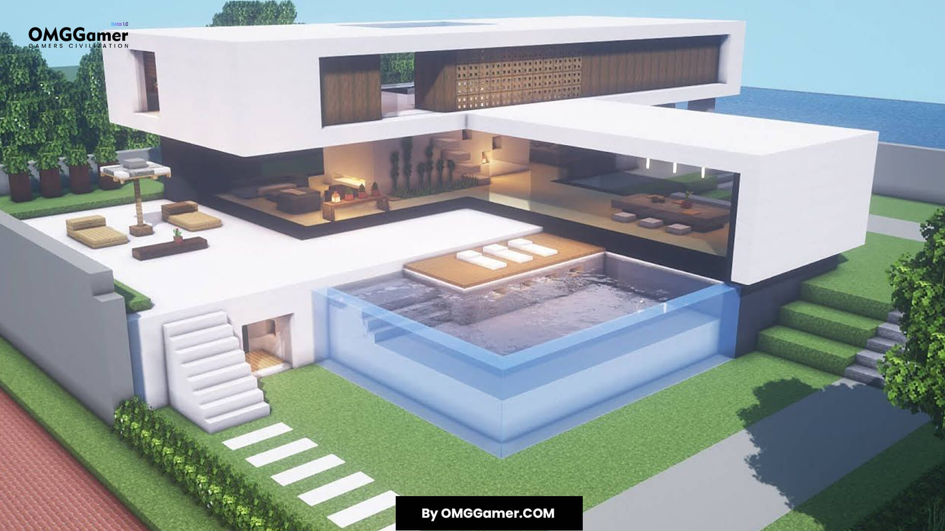 Minecraft Modern Luxury House Minecraft Modern Luxury House