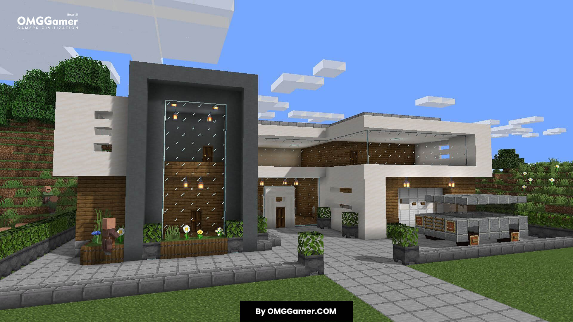 Minecraft Modern Mansion Base Minecraft Modern Mansion Base