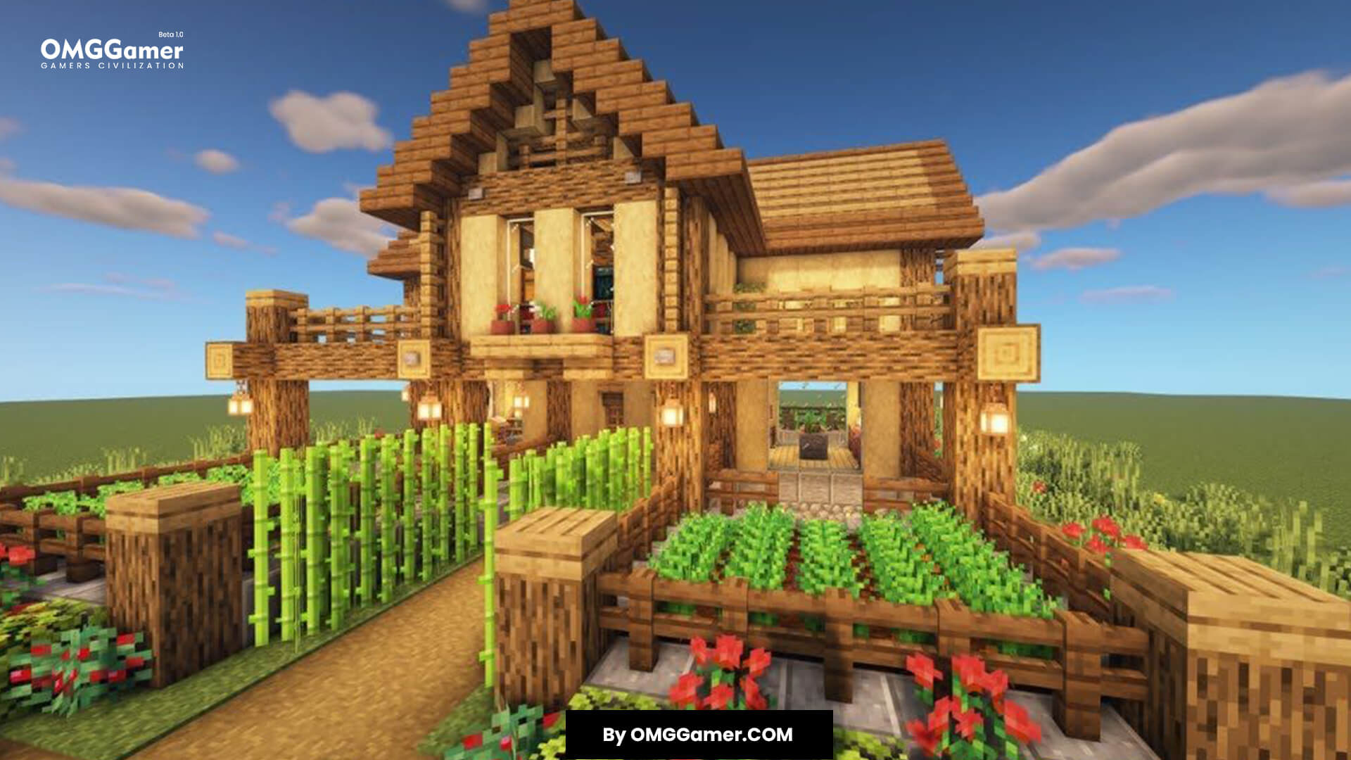 Minecraft Terraced Farmhouse Minecraft Terraced Farmhouse