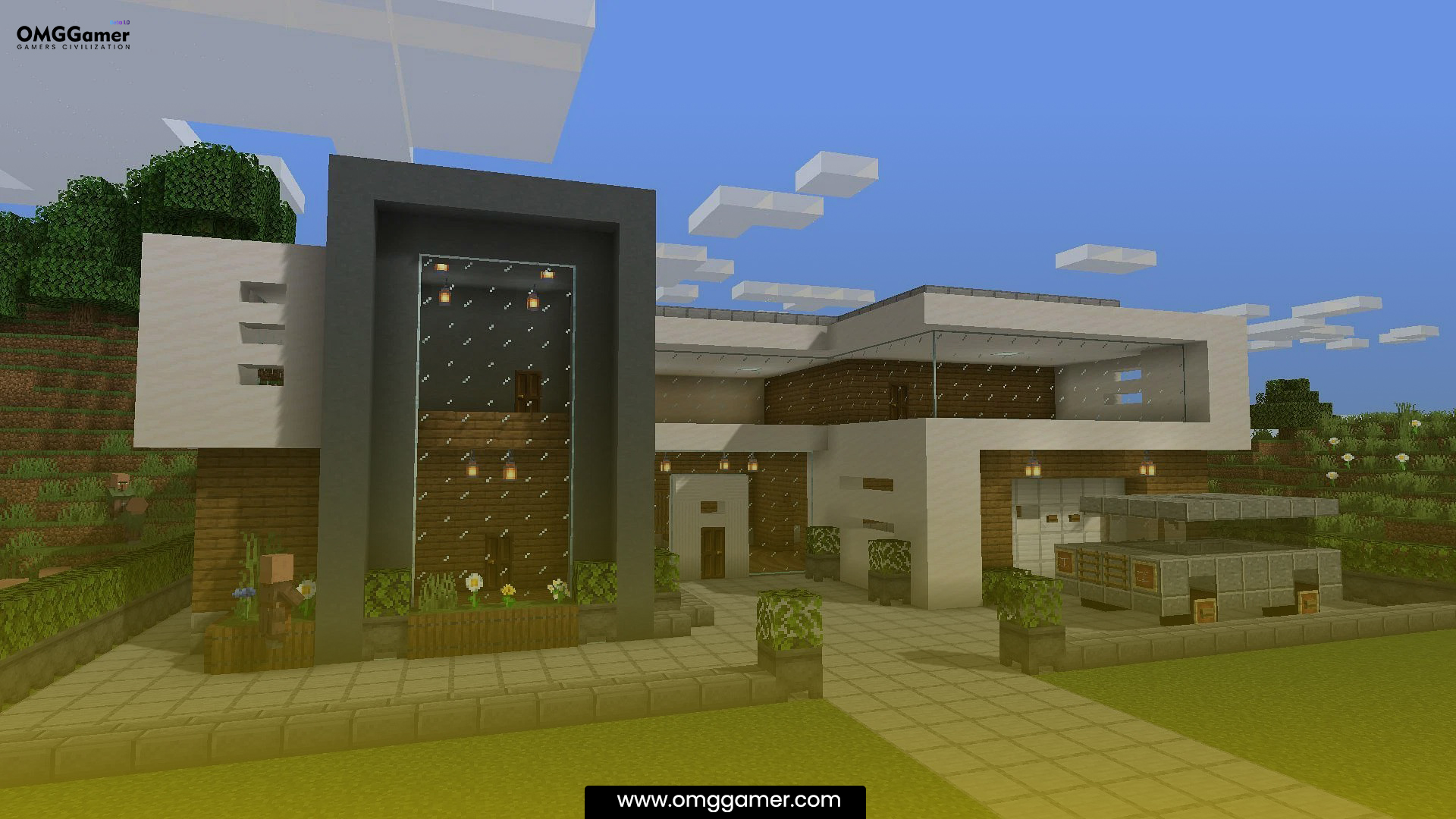 Modern Minecraft mansion Modern Minecraft mansion