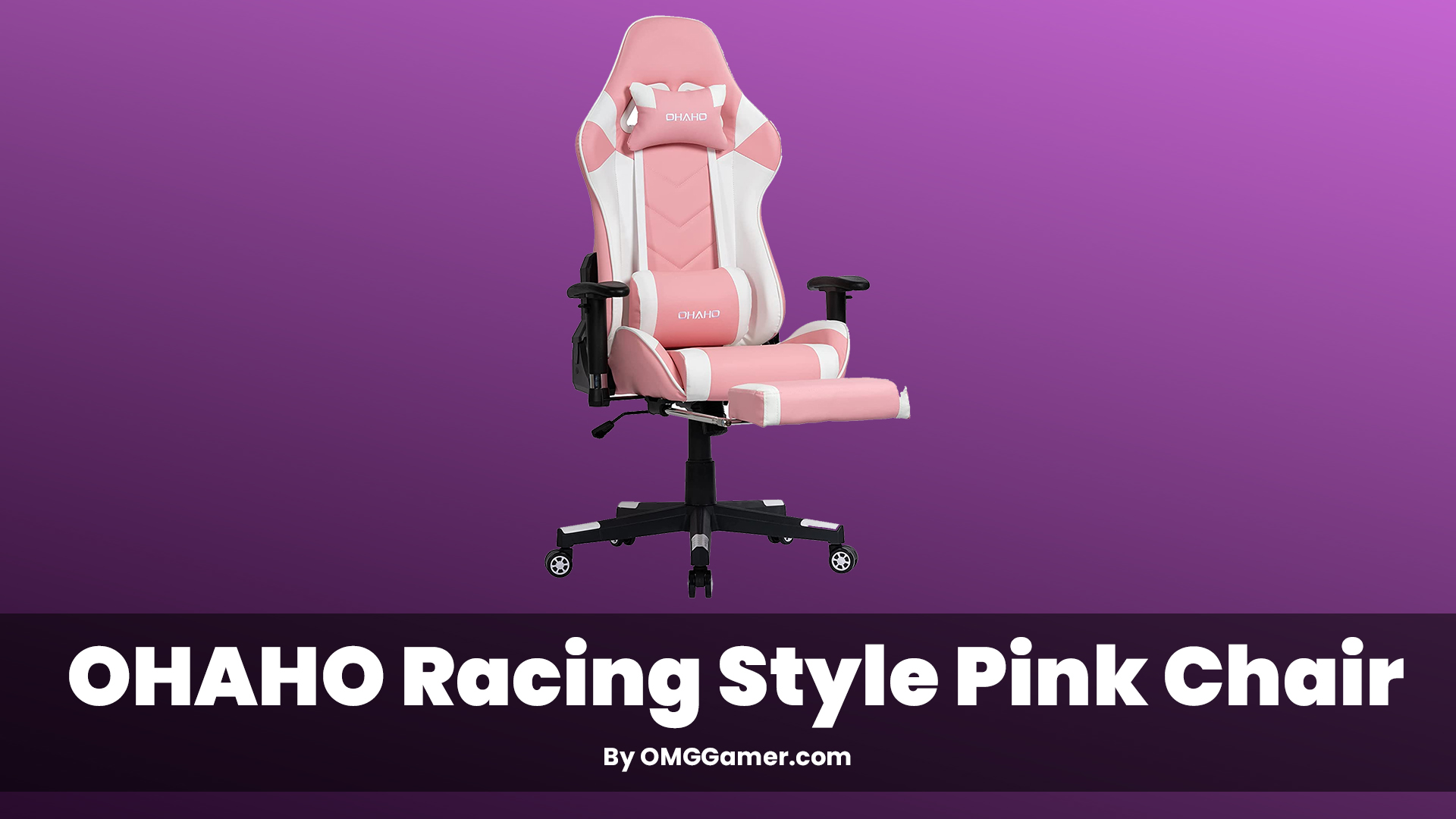 OHAHO Racing Style Pink Chair OHAHO Racing Style Pink Chair