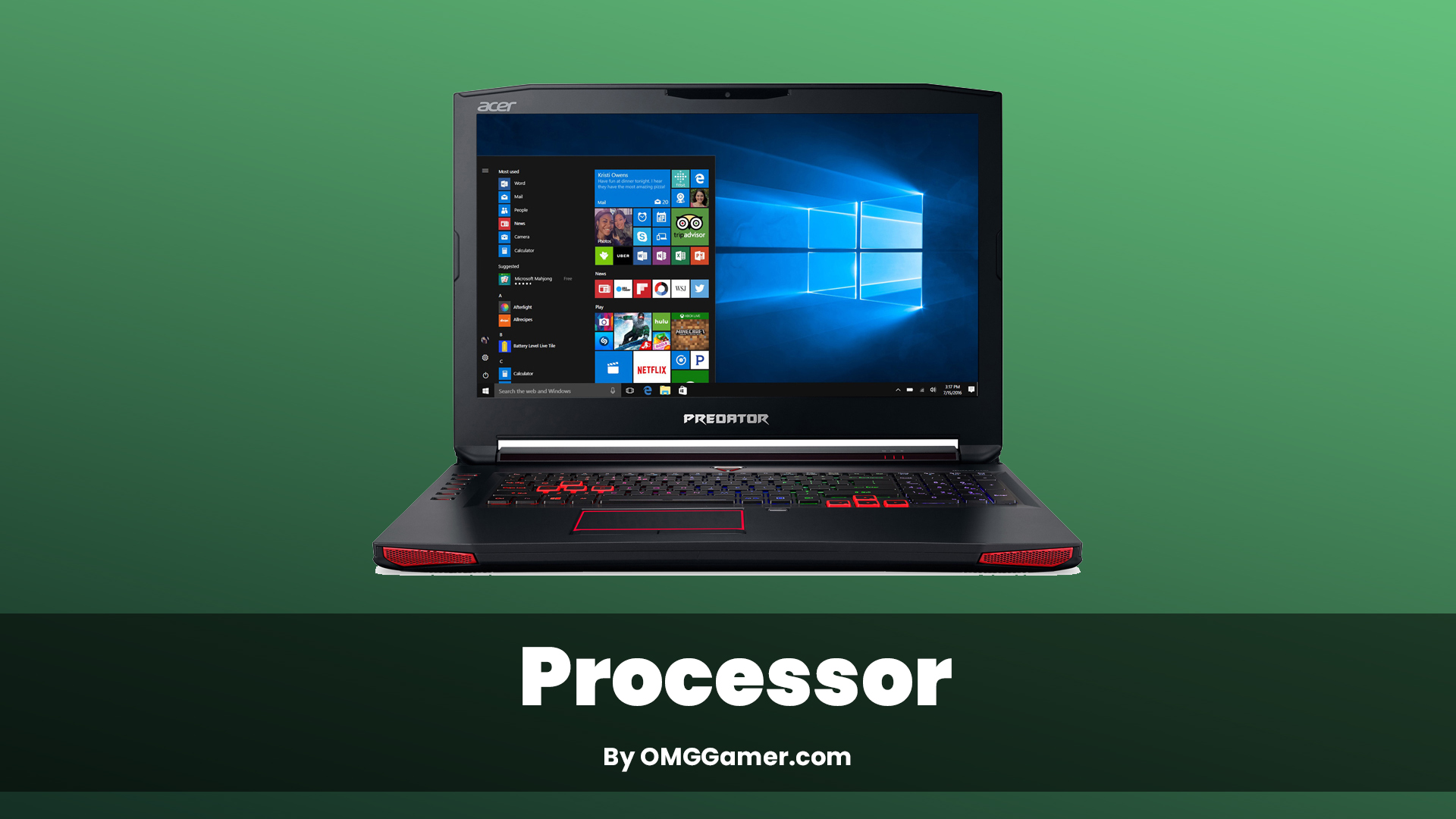 Acer Predator 17 G9-793 Processor Acer Predator 17 G9-793 Processor