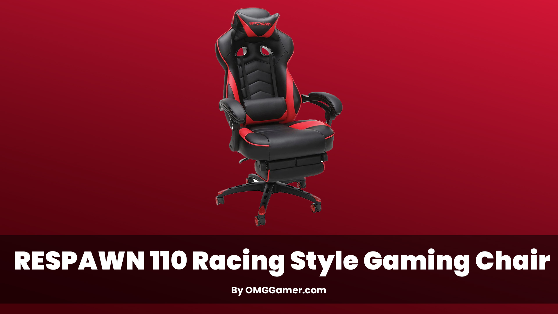 RESPAWN 110 Racing Style: Red and Black Gaming Chair RESPAWN 110 Racing Style: Red and Black Gaming Chair