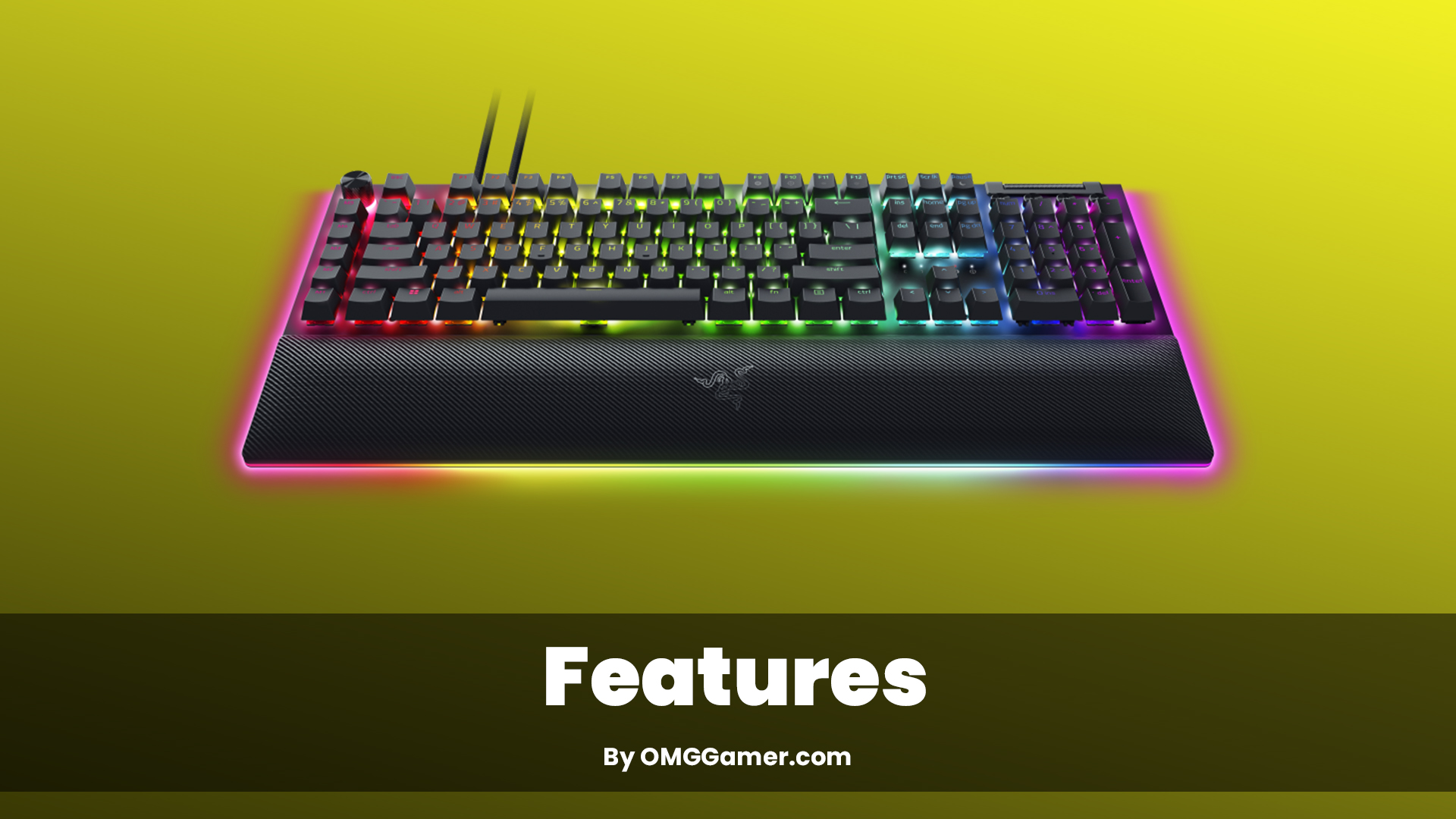 Razer BlackWidow v4 Pro Keyboard features Razer BlackWidow v4 Pro Keyboard features