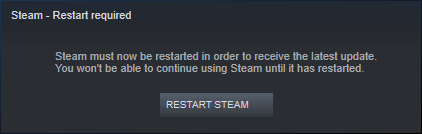 Restart Steam Restart Steam