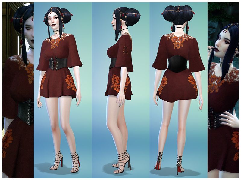 SIMS 4 Mods Bailo Dress SIMS 4 Mods Bailo Dress