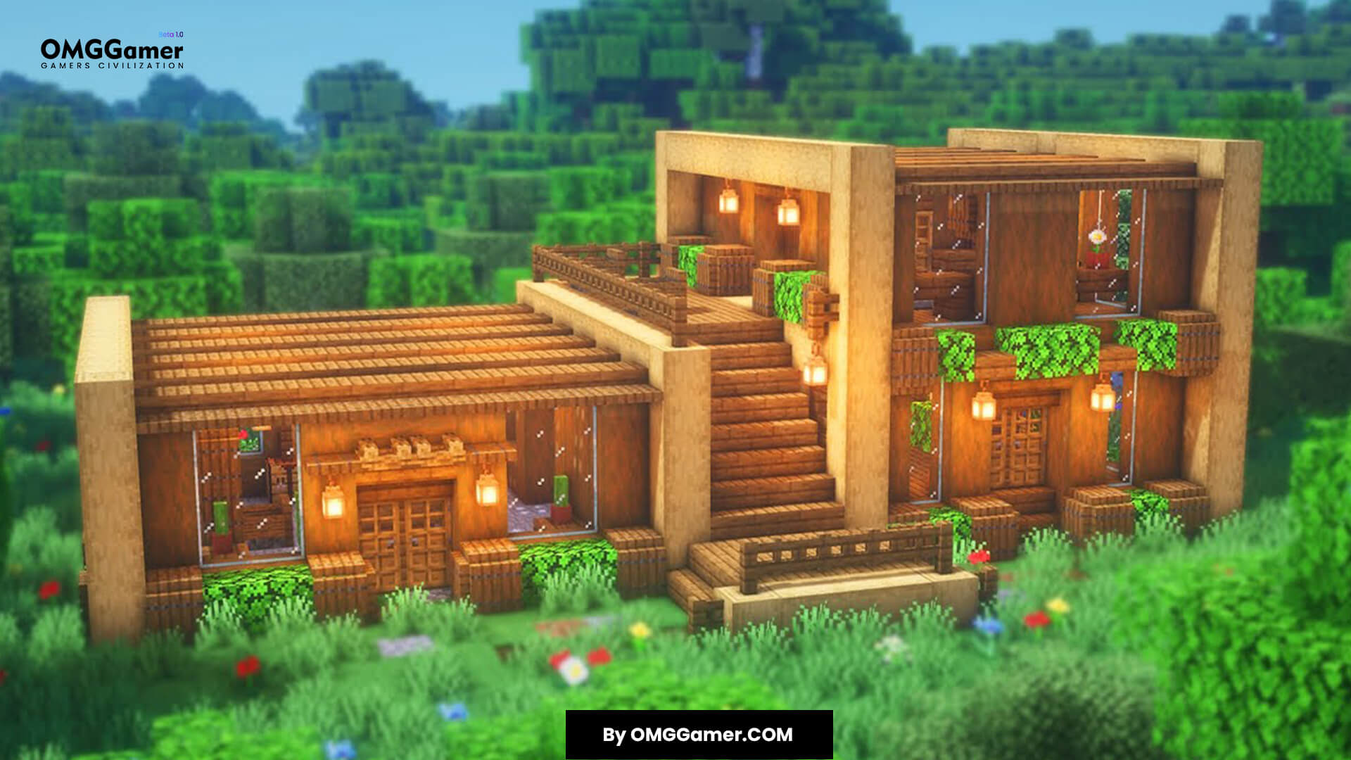 Simple Survival Wooden Minecraft House Simple Survival Wooden Minecraft House