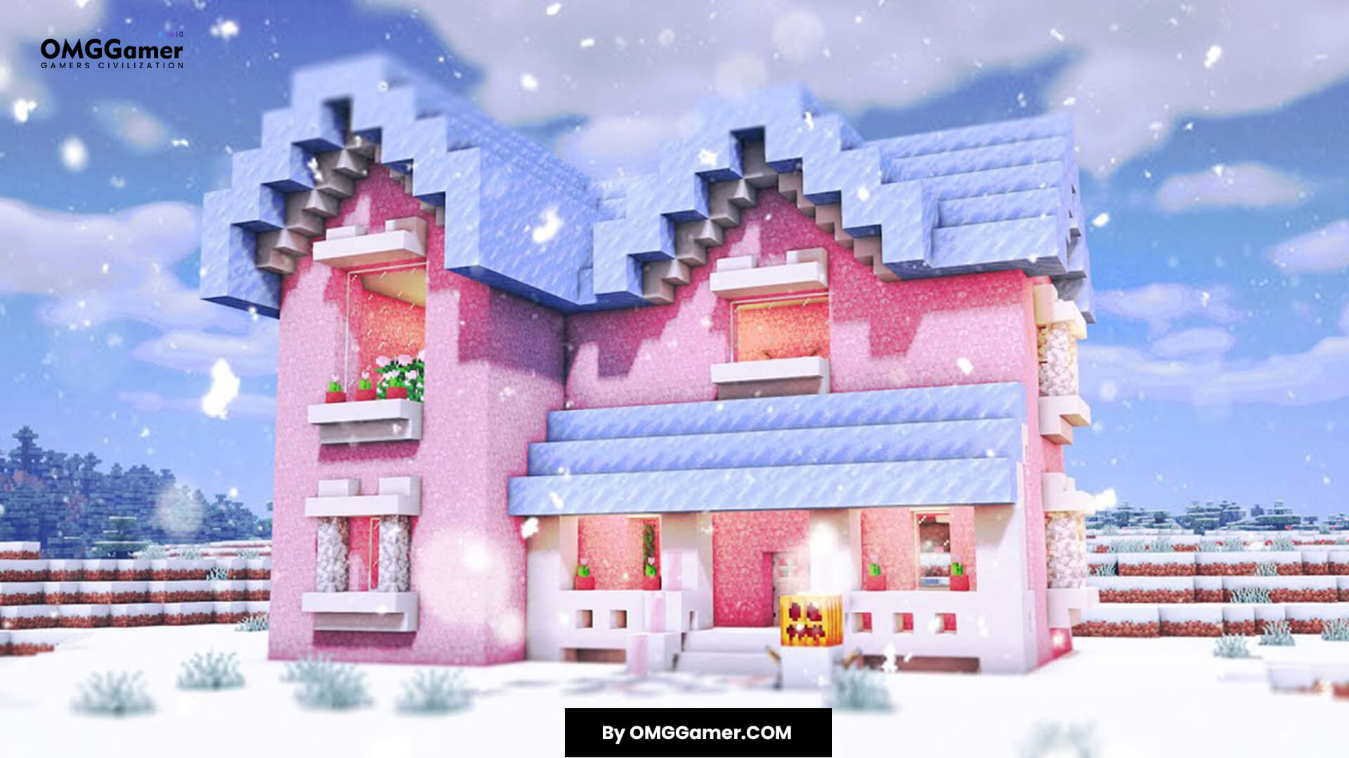 Soft Pastel Pink Minecraft House Soft Pastel Pink Minecraft House