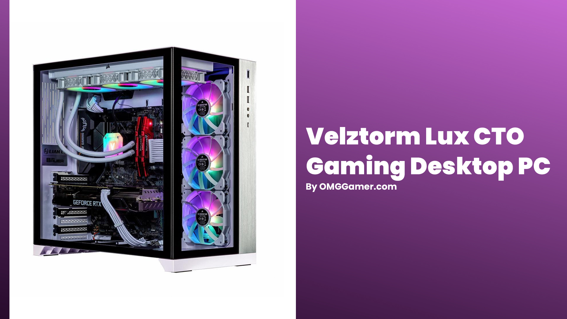Velztorm Lux CTO Gaming Desktop PC Velztorm Lux CTO Gaming Desktop PC
