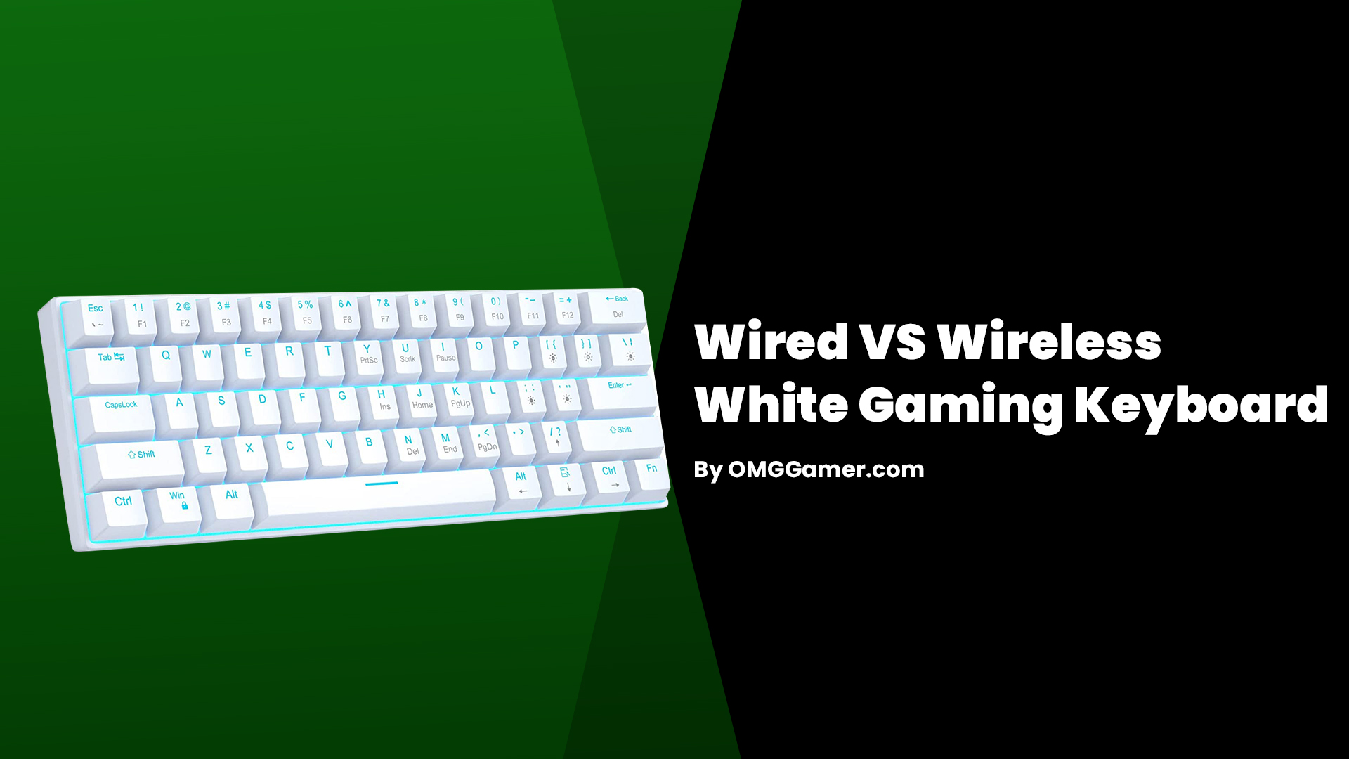 Wired VS Wireless White Gaming Keyboard Wired VS Wireless White Gaming Keyboard