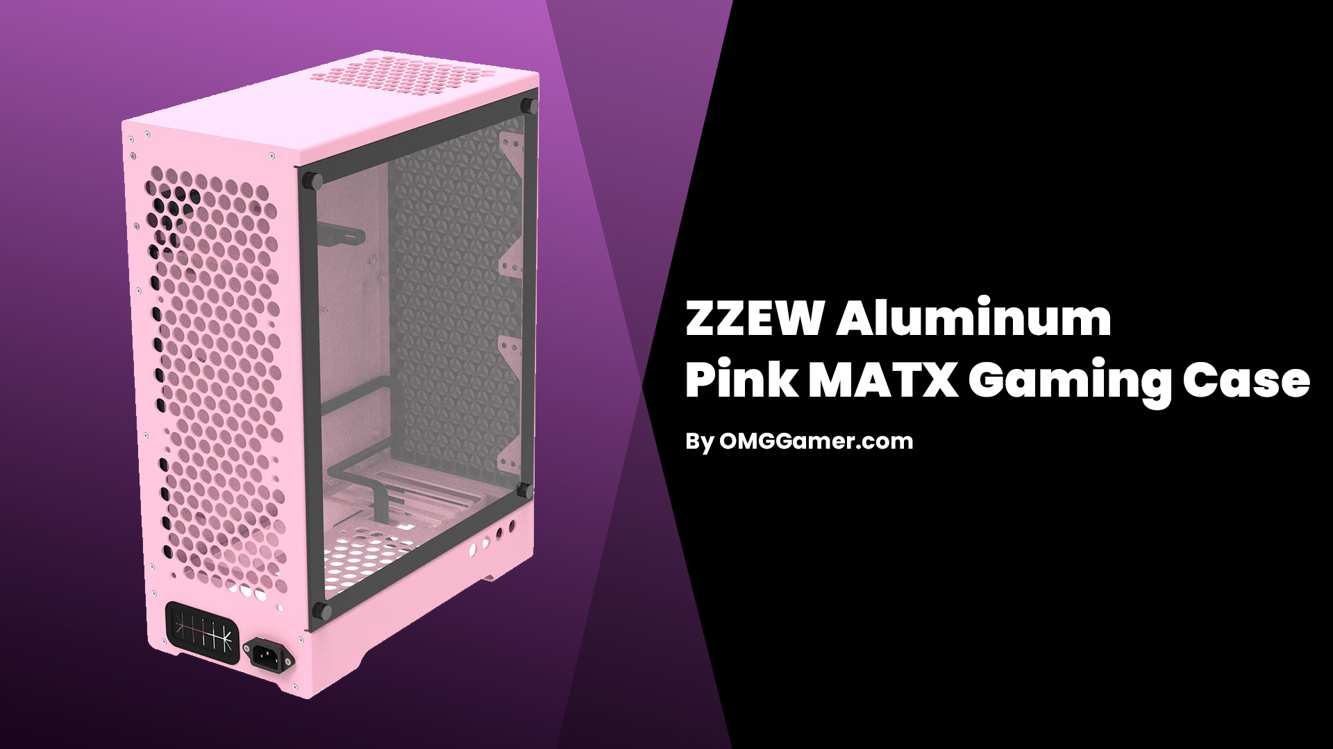ZZEW Aluminum Pink MATX Gaming Case ZZEW Aluminum Pink MATX Gaming Case