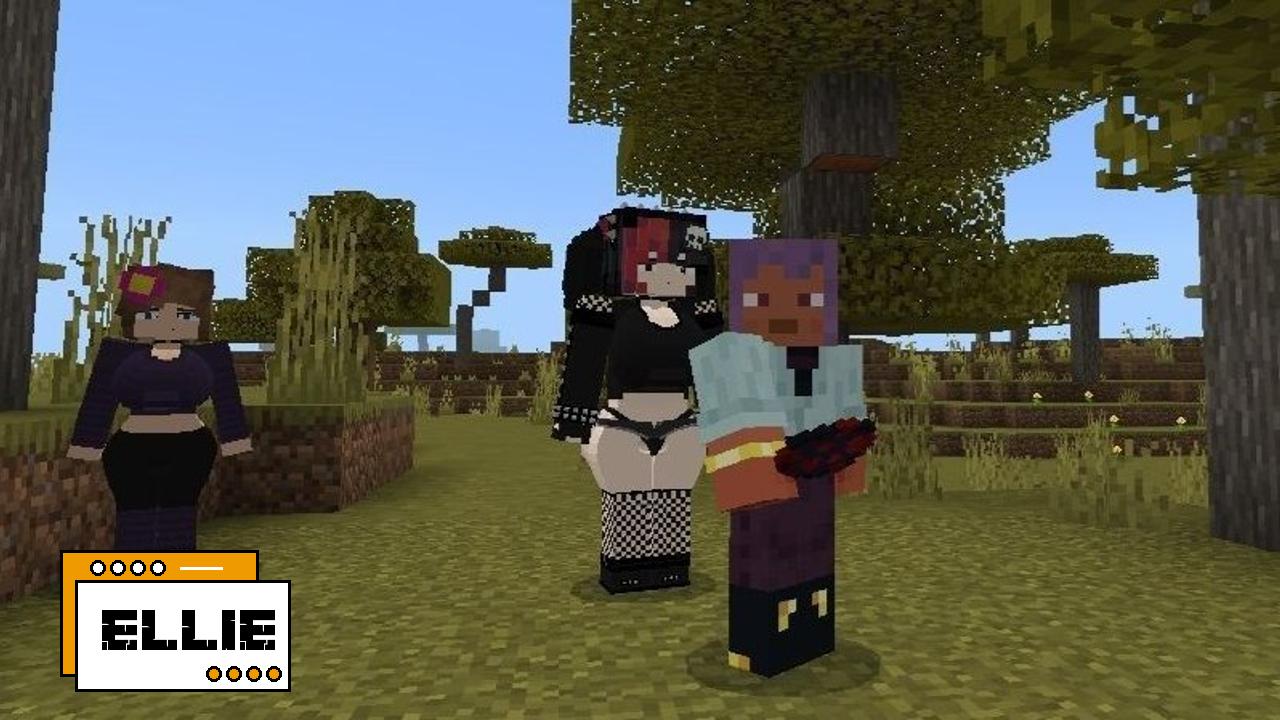 Jenny and Jenny 2 Mods on Minecraft 1.22 and 1.21: Girlfriends 3 ellie jenny
