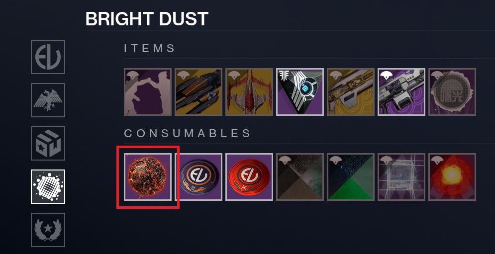 Destiny 2 Eververse Bright Dust Selections Destiny 2 Eververse Bright Dust Selections