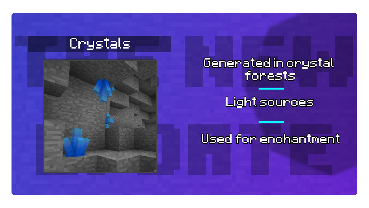 Download Minecraft Bedrock Edition 1.22.0, 1.22.10 and 1.22 android free (APK): New version 4 crystal 1